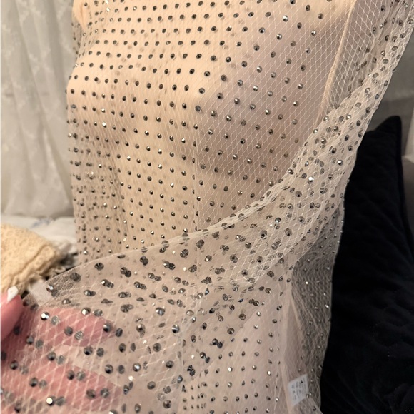 Sheer Rhinestone Embellished Top - Picture 3 of 5